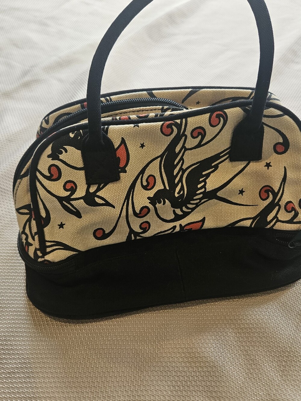 Sailor Jerry Swallow Tattoo Print Bowler Bag Official licensed Retro Rockabilly